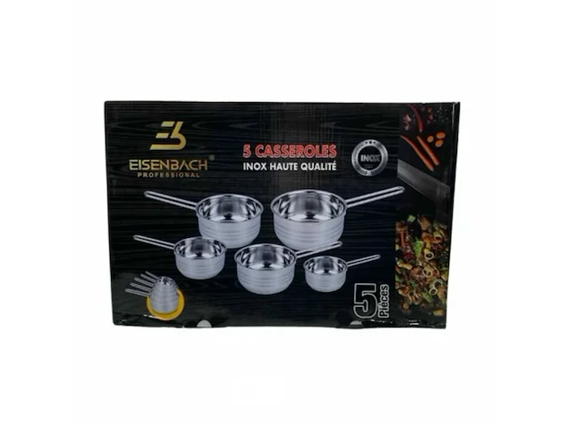 5 delige rvs steelpanset - afbeelding 4 van  4