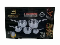 5 delige rvs steelpanset - afbeelding 4 van  4