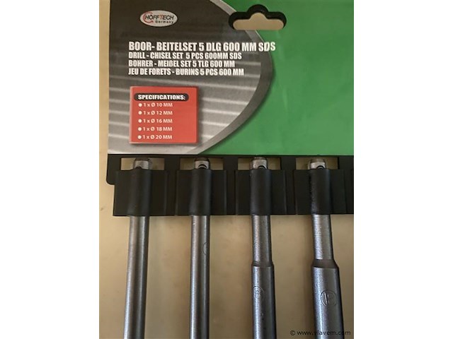 5 delige sds steenboren set 600mm - afbeelding 2 van  2