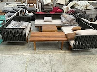 5-delige teakhouten loungeset liv•out - afbeelding 2 van  8