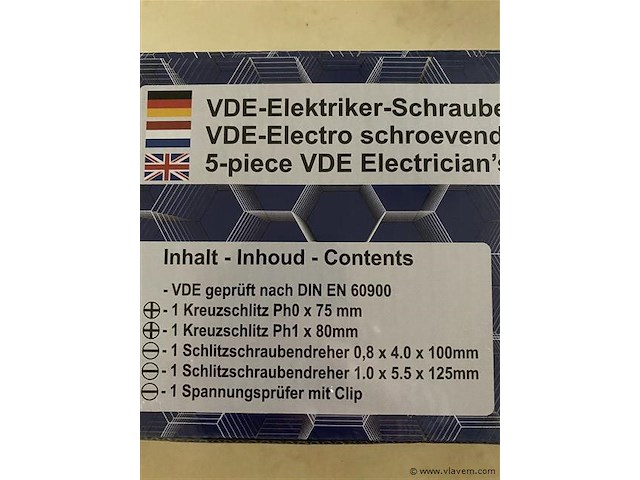 5-delige vde schroevendraaier set - afbeelding 3 van  3