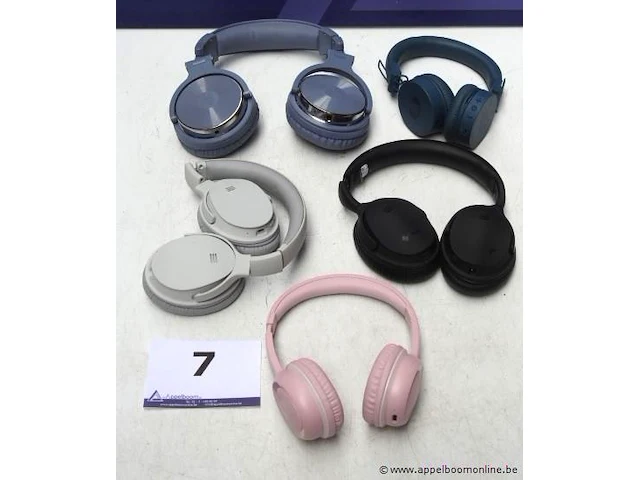 5 div headphones, zonder kabels, werking niet gekend - afbeelding 1 van  3