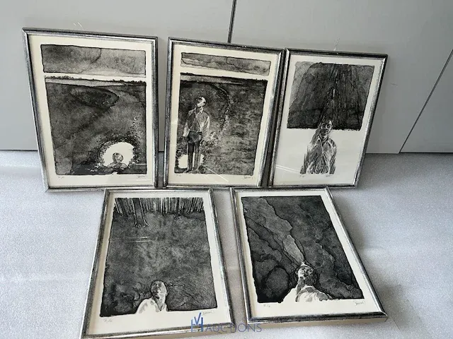 5 diverse litho's - afbeelding 1 van  7