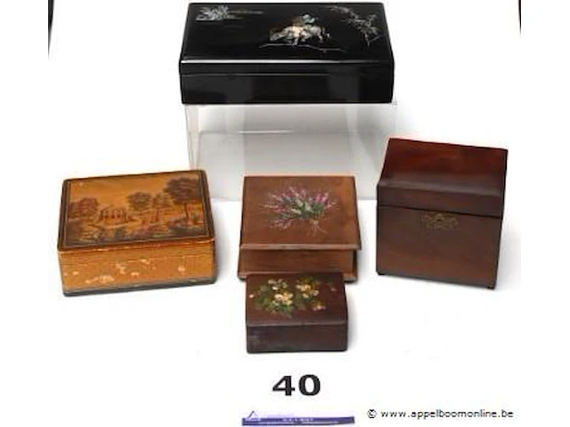 5 diverse opbergdoosjes - afbeelding 1 van  4