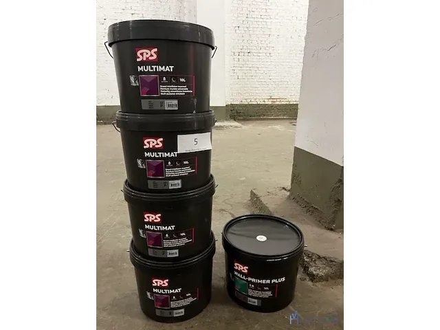 5 diverse potten verven en primers 10l - afbeelding 1 van  5
