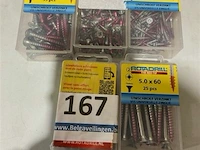 5 doosjes rotadrill houtschroeven verschillende maten - afbeelding 1 van  3