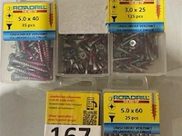 5 doosjes rotadrill houtschroeven verschillende maten - afbeelding 3 van  3