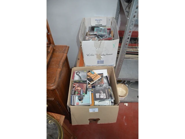5 dozen met diverse cds, stereo sony cmt-cpx11 - afbeelding 2 van  7