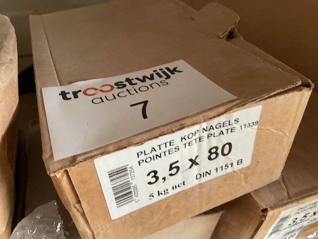 5 dozen nagels; platte kop - afbeelding 3 van  5