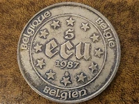 5 ecu 1987 - afbeelding 2 van  3