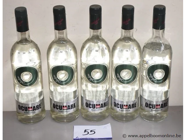 5 flessen à 100cl rum ocumare blanco especial 40% - afbeelding 1 van  2