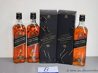 5 flessen à 700ml whiskey johnnie walker black label, 47% - afbeelding 1 van  2