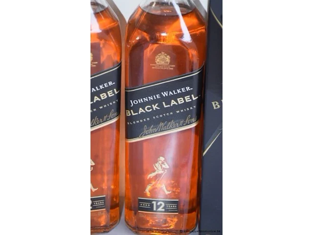 5 flessen à 700ml whiskey johnnie walker black label, 47% - afbeelding 2 van  2