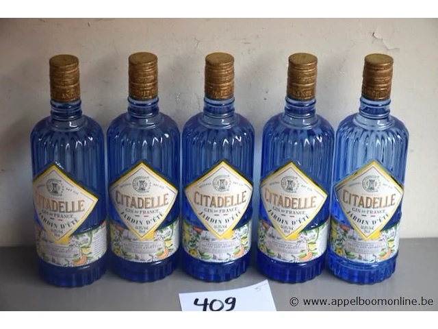 5 flessen à 70cl gin citadelle 41% - afbeelding 1 van  2