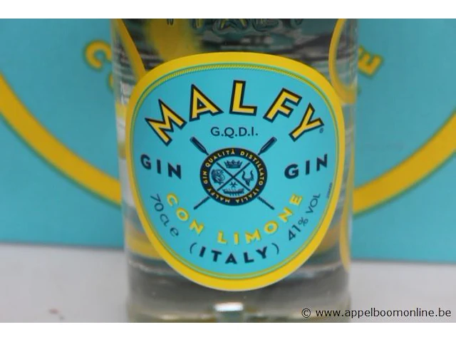 5 flessen à 70cl gin malfy 41% - afbeelding 2 van  4