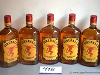 5 flessen à 70cl liquer fieball 33% - afbeelding 1 van  2