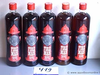 5 flessen à 70cl liquer fireman 30% - afbeelding 1 van  2