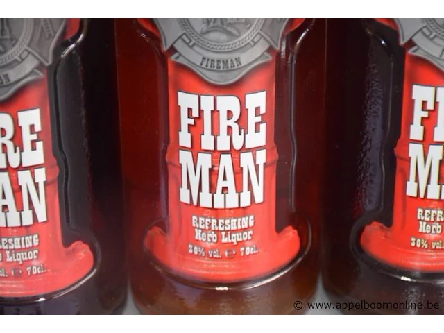 5 flessen à 70cl liquer fireman 30% - afbeelding 2 van  2