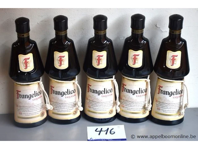 5 flessen à 70cl liquer frangelico 20% - afbeelding 1 van  2