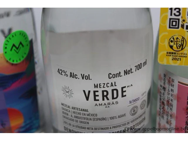 5 flessen à 70cl mezcal 42% - afbeelding 2 van  3