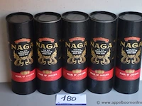 5 flessen à 70cl rum naga pearl of jakarta 42,7% - afbeelding 1 van  3