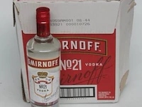 5 flessen à 70cl vodka smirnoff 37,5% - afbeelding 1 van  3