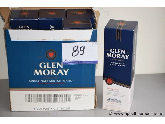 5 flessen à 70cl whiksy glen moray 40% - afbeelding 1 van  2