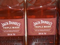 5 flessen à 70cl whiskey jack daniels triple mash 50% - afbeelding 2 van  2