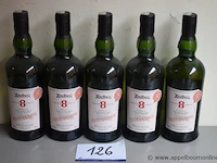 5 flessen à 70cl whisky arddeg 8yr 51,8% - afbeelding 1 van  2