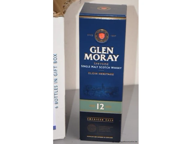 5 flessen à 70cl whisky glen moray 12yr 40% - afbeelding 2 van  2