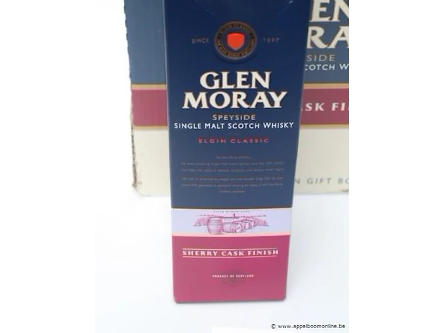 5 flessen à 70cl whisky glen moray speyside elgin classis - afbeelding 2 van  3