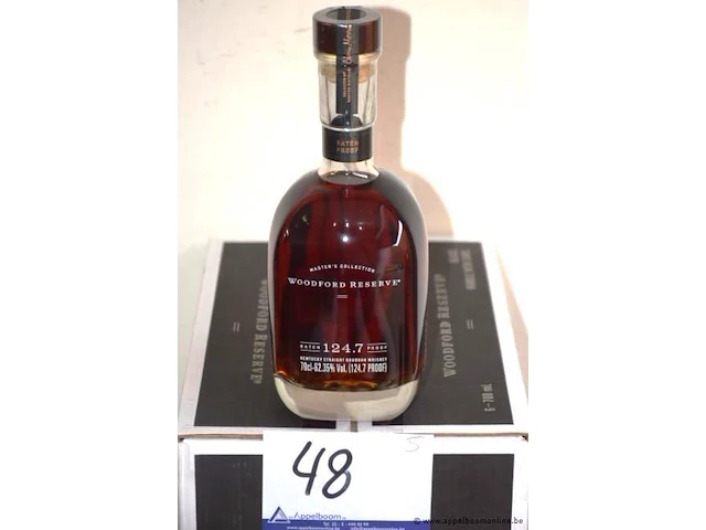 5 flessen à 70cl whisky woodford reserve 124.7 62,35% - afbeelding 1 van  2