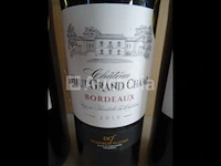 5 flessen bordeaux château grand champ 2015 - afbeelding 3 van  4