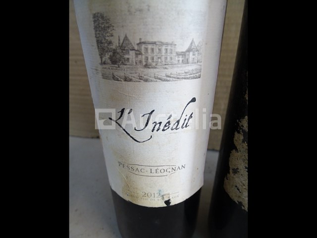 5 flessen bordeaux pessac-leognan l'inédit 2012 - afbeelding 2 van  4