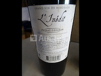 5 flessen bordeaux pessac-leognan l'inédit 2012 - afbeelding 4 van  4