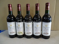 5 flessen bordeaux seigneurs d'albret 2001 - afbeelding 1 van  4