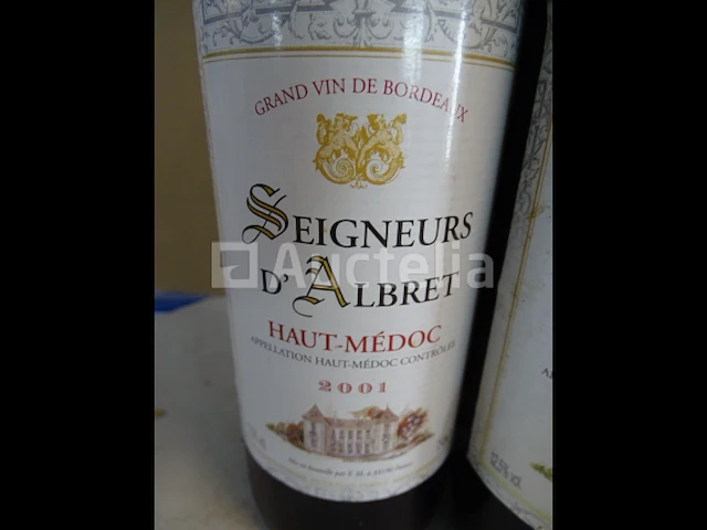 5 flessen bordeaux seigneurs d'albret 2001 - afbeelding 2 van  4