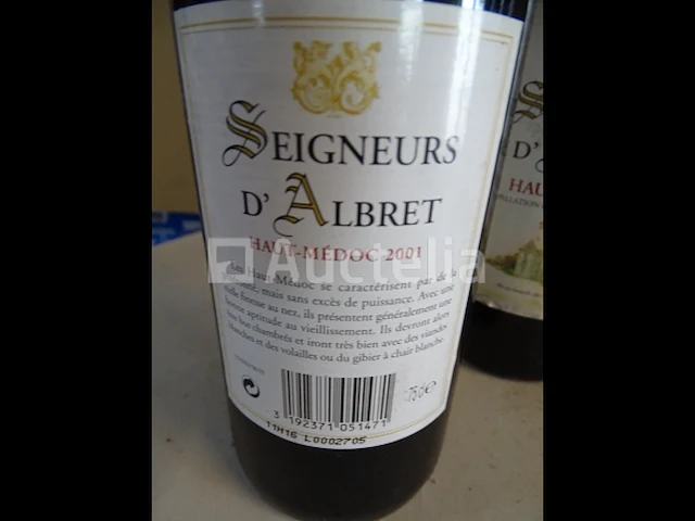 5 flessen bordeaux seigneurs d'albret 2001 - afbeelding 4 van  4