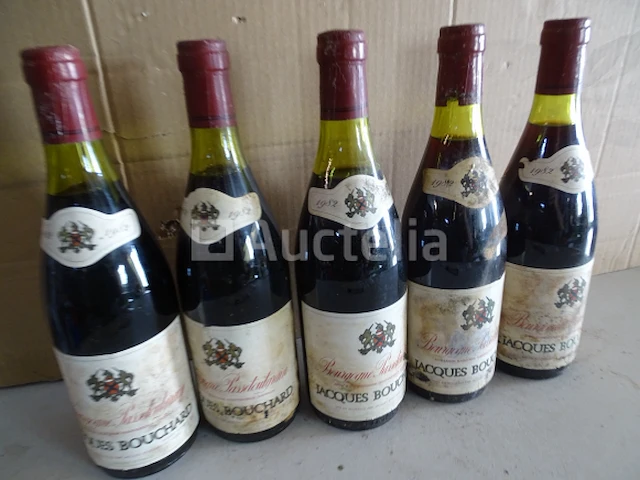 5 flessen bourgondische passetoutgrain jacques bouchard 1982 - afbeelding 5 van  5