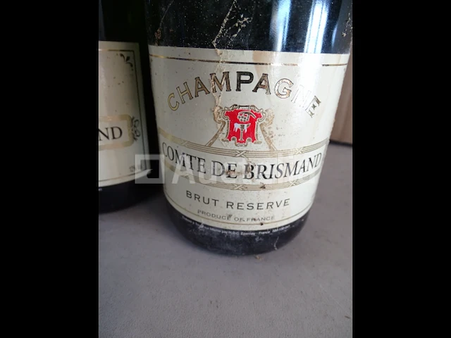 5 flessen champagne comte de brismand brut reserve - afbeelding 2 van  4