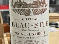 5 flessen château beau-site-saint-estèphe, 1983 - afbeelding 1 van  2