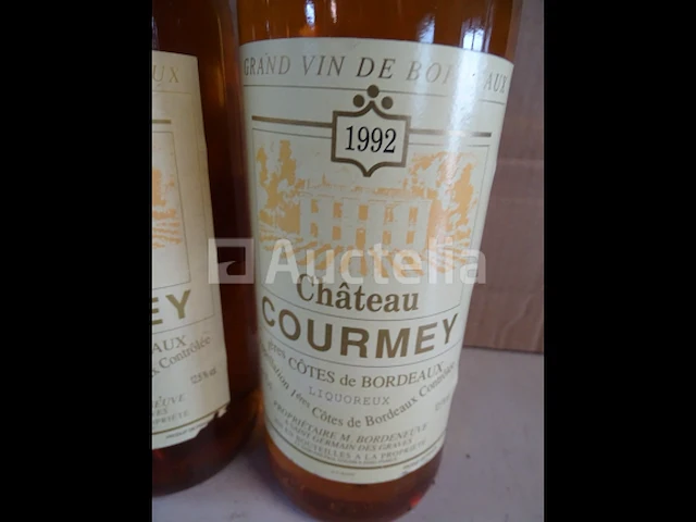 5 flessen château gourmey 1e côtes de bordeaux 1992 - afbeelding 1 van  4