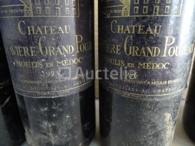 5 flessen château la gravière grand poujeaux 1993-1996 (>bekijk details) - afbeelding 4 van  7