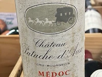 5 flessen château patache d'aux médoc, 1982