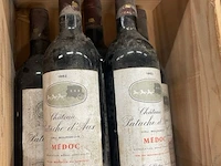5 flessen château patache d'aux médoc, 1982 - afbeelding 2 van  2