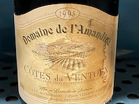 5 flessen côtes du ventoux 1995 - afbeelding 1 van  2