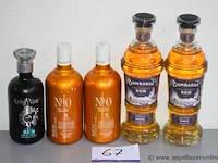 5 flessen diverse rum wo no 0 45%