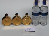 5 flessen diverse vodka wo btc - afbeelding 1 van  3