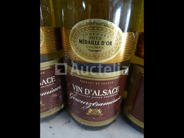 5 flessen gewurztraminer 2012 gouden medaille colmar 2013 - afbeelding 2 van  4