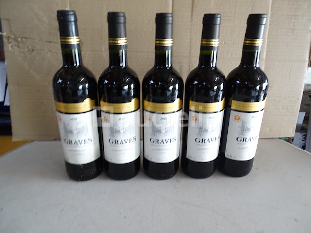 5 flessen graves-wijn 2020 - afbeelding 1 van  3